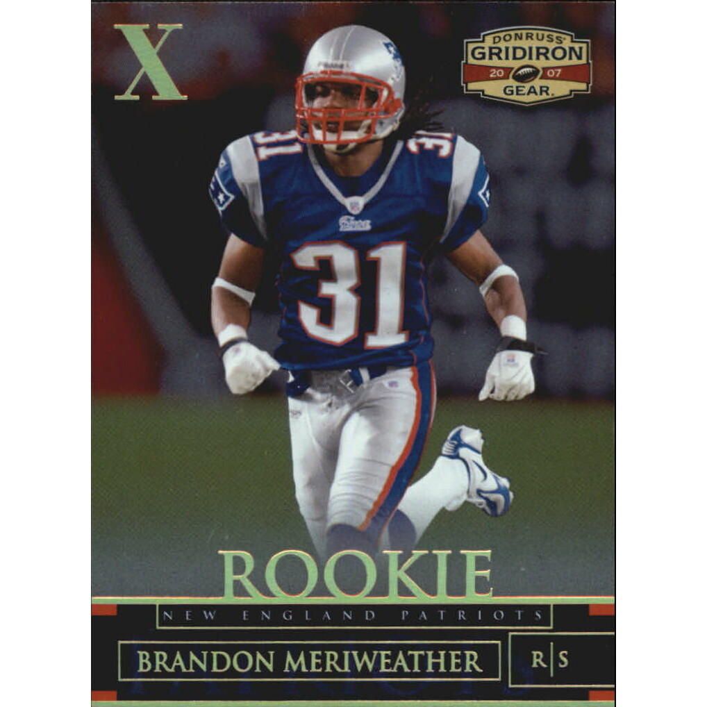 2007 Donruss Gridiron Gear Gold Holofoil X's #112 Brandon Meriweather