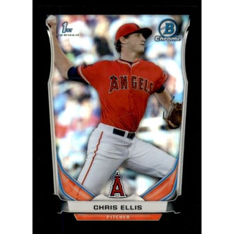 2014 Bowman Chrome Draft Black Refractors #CDP67 Chris Ellis
