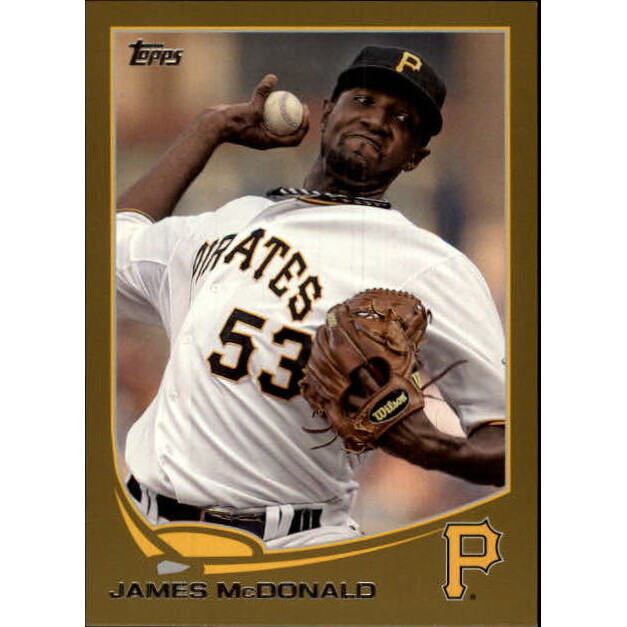 2013 Topps Mini Gold #390 James McDonald. rookie card picture