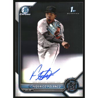 2022 Bowman Chrome Prospect Autographs #CPAFP Federico Polanco