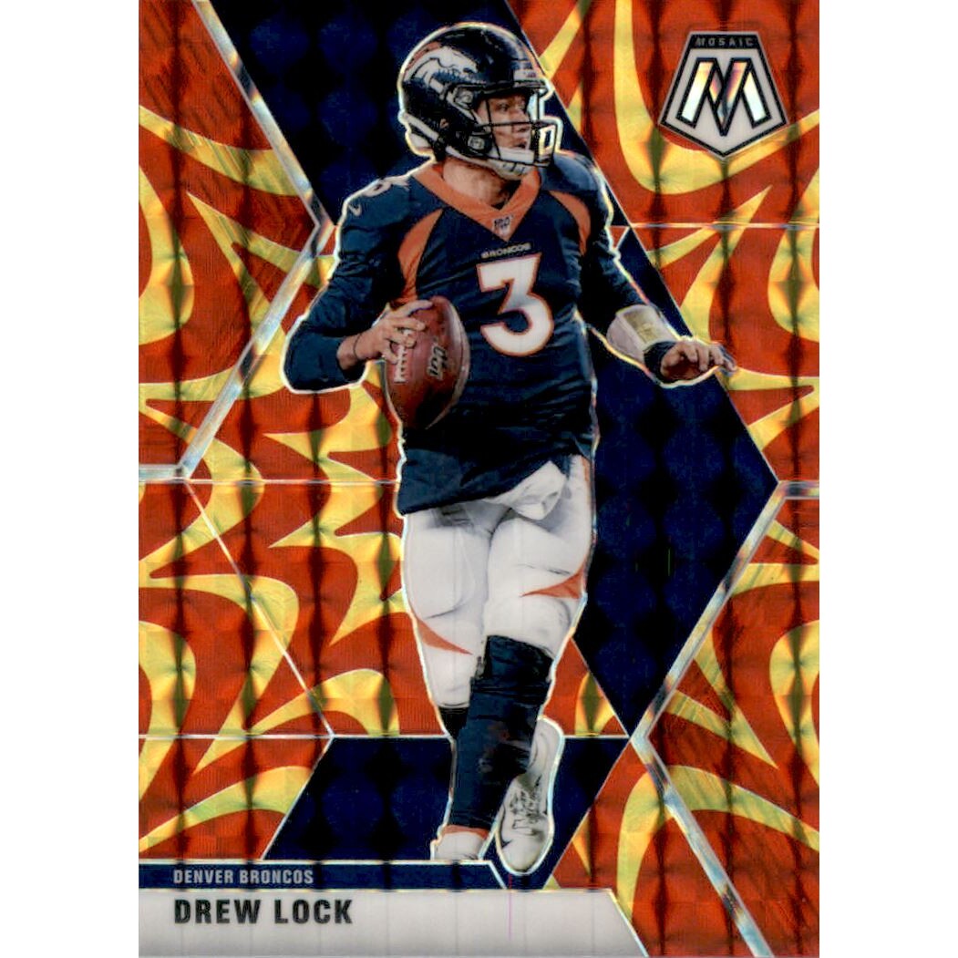 2020 Panini Mosaic Mosaic Reactive Gold #66 Drew Lock