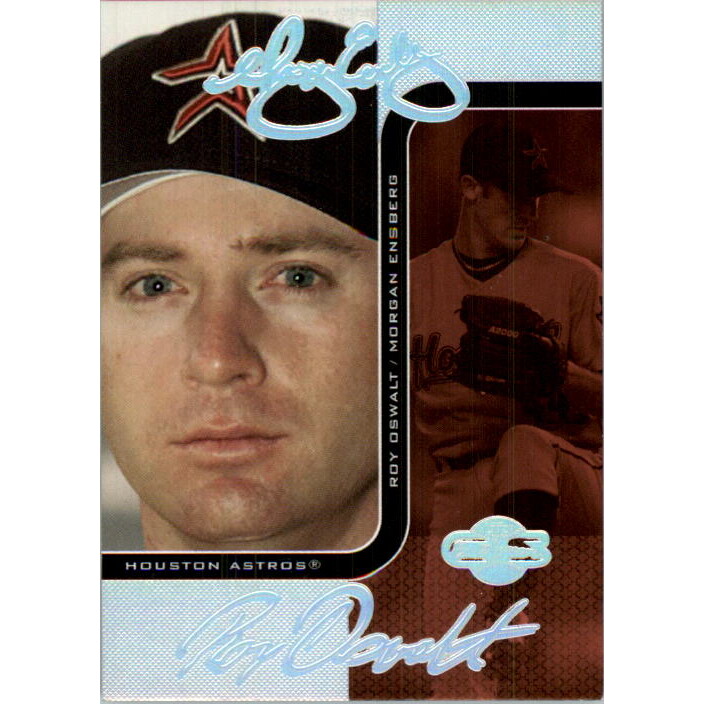 2006 Topps Co-Signers Changing Faces HyperSilver Red #85B Morgan Ensberg/Roy Oswalt 2006 Topps Co-Signers Changing Faces HyperSilver Red #85B Morgan Ensberg/Roy Oswalt