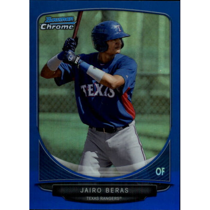 2013 Bowman Chrome Prospects Blue Refractors #BCP105 Jairo Beras. rookie card picture
