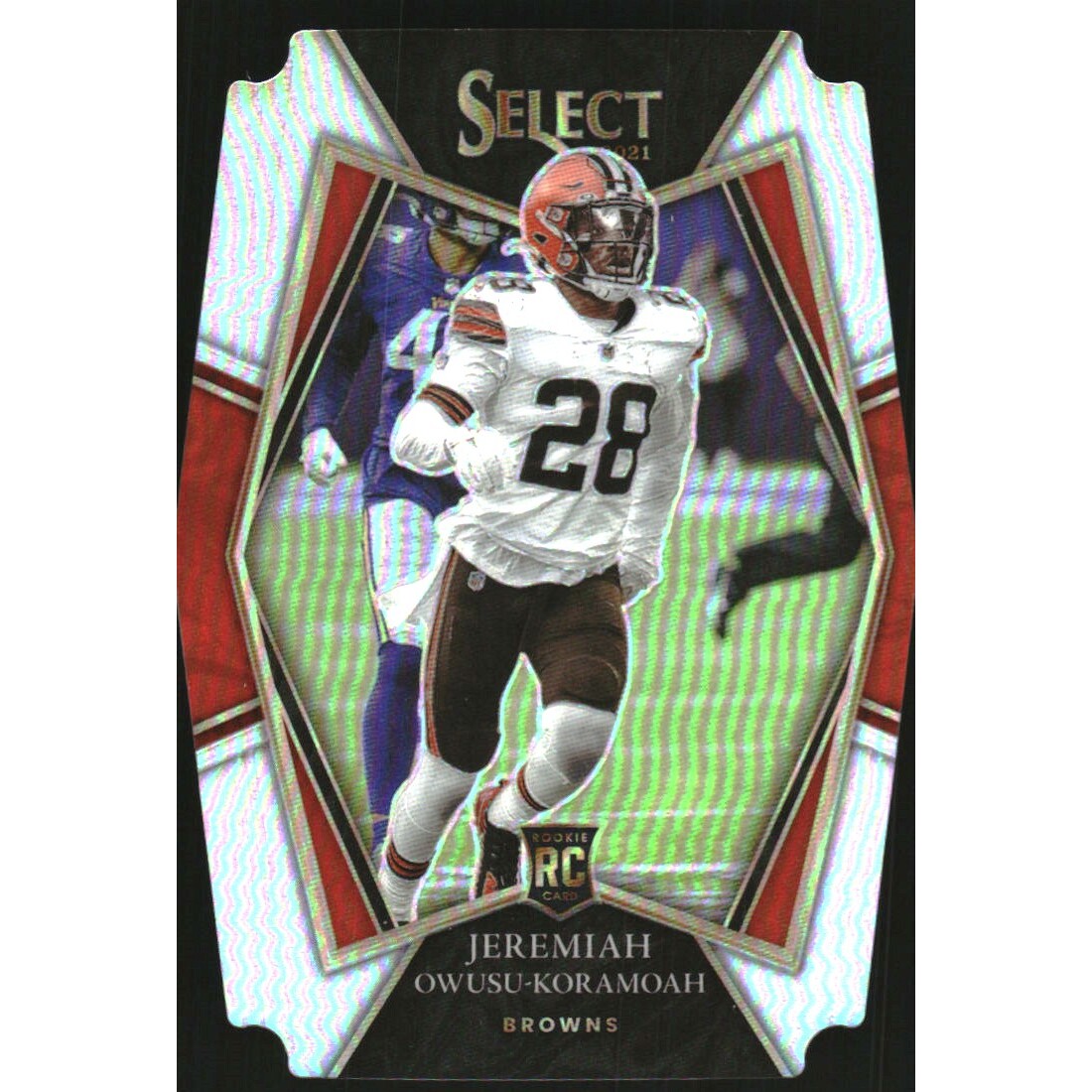 2021 Select Prizm Silver Die Cut #191 Jeremiah Owusu-Koramoah