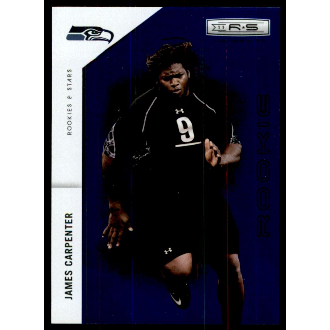 2011 Rookies and Stars Longevity Sapphire #196 James Carpenter