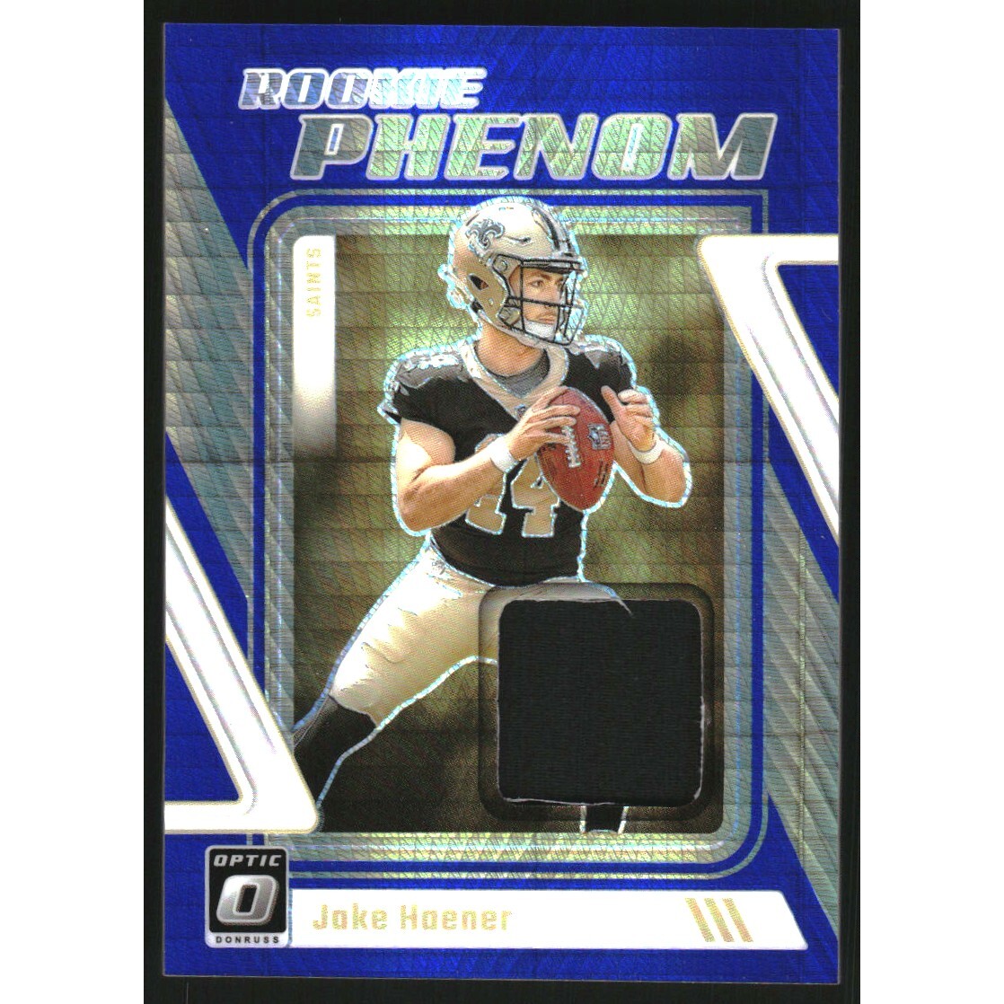 2023 Donruss Optic Rookie Phenoms Jerseys Blue Hyper #15 Jake Haener