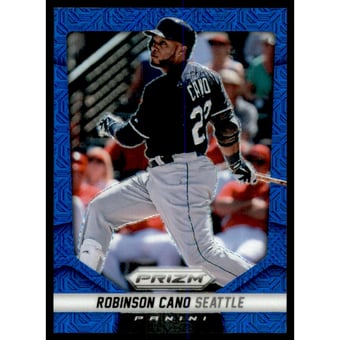 2014 Panini Prizm Prizms Blue Mojo #12 Robinson Cano