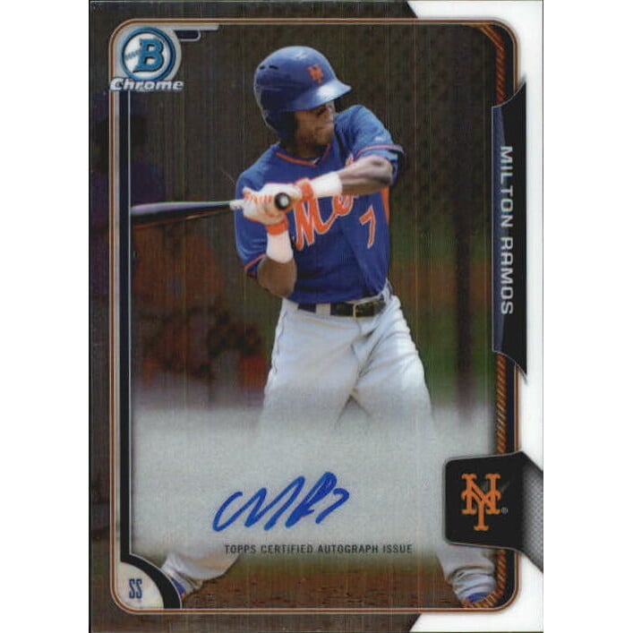2015 Bowman Chrome Prospect Autographs #BCAPMRA Milton Ramos. rookie card picture