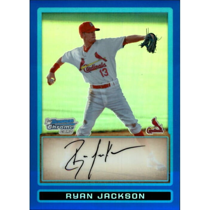 2009 Bowman Chrome Draft Prospects Blue Refractors #BDPP56 Ryan Jackson. rookie card picture