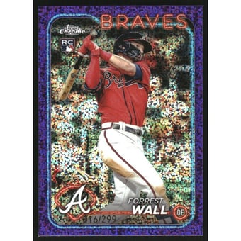 2024 Topps Chrome Purple Speckle Refractors #176 Forrest Wall