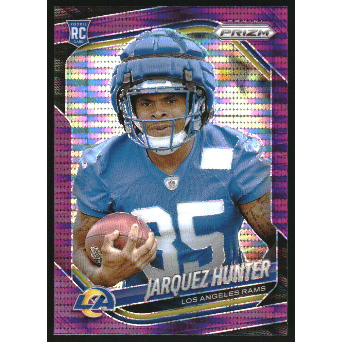 2025 Panini Prizm Prizms Purple Pulsar #353 Jarquez Hunter
