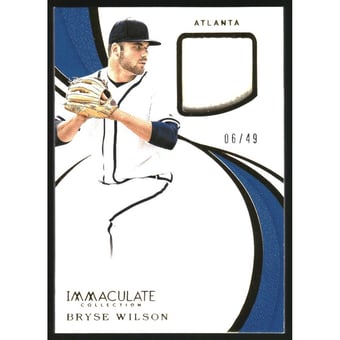 2019 Immaculate Collection Immaculate Swatches #40 Bryse Wilson