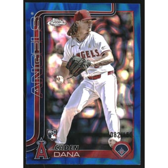 2025 Topps Chrome Blue Lava Refractors #245 Caden Dana
