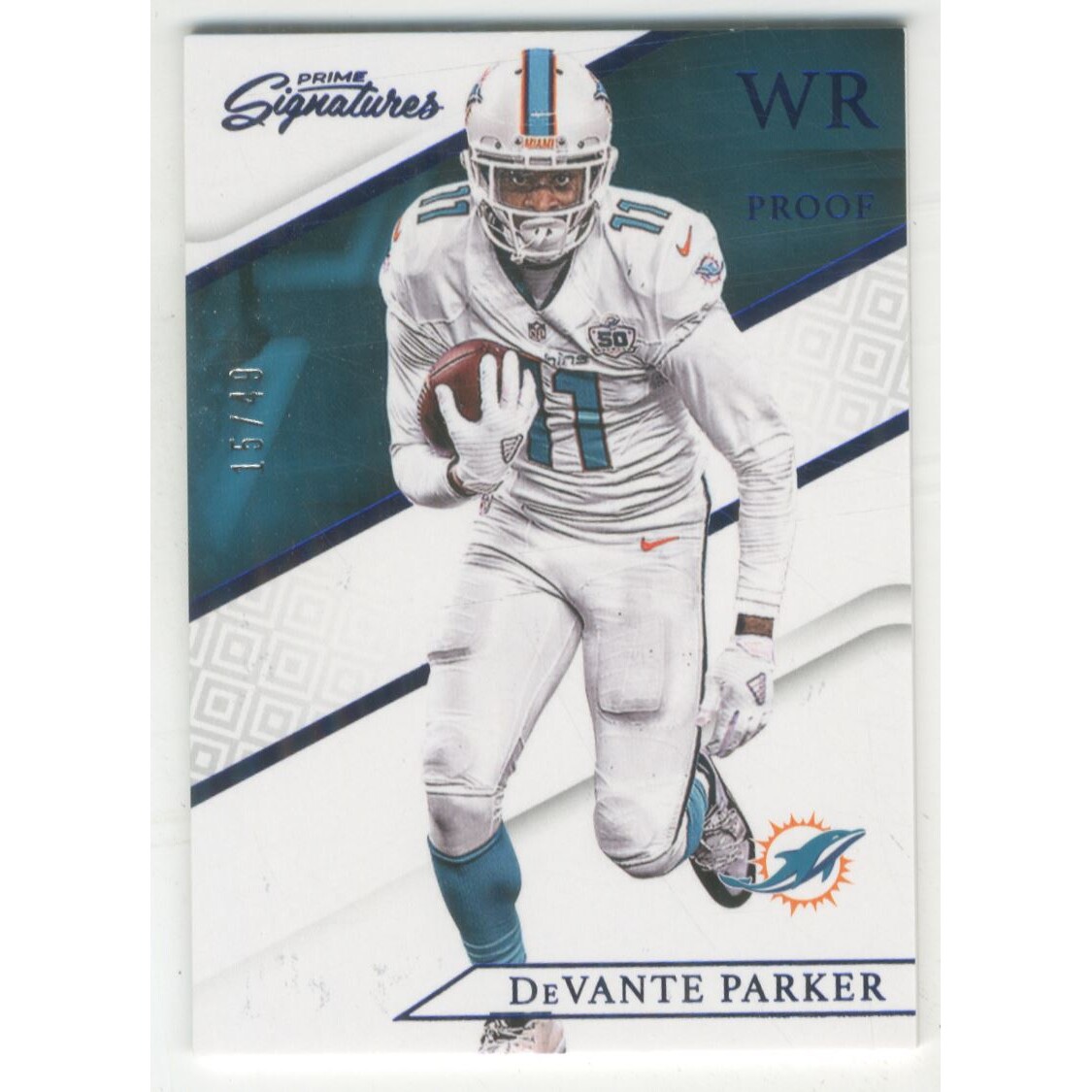 2016 Prime Signatures Prime Proof Blue #73 DeVante Parker