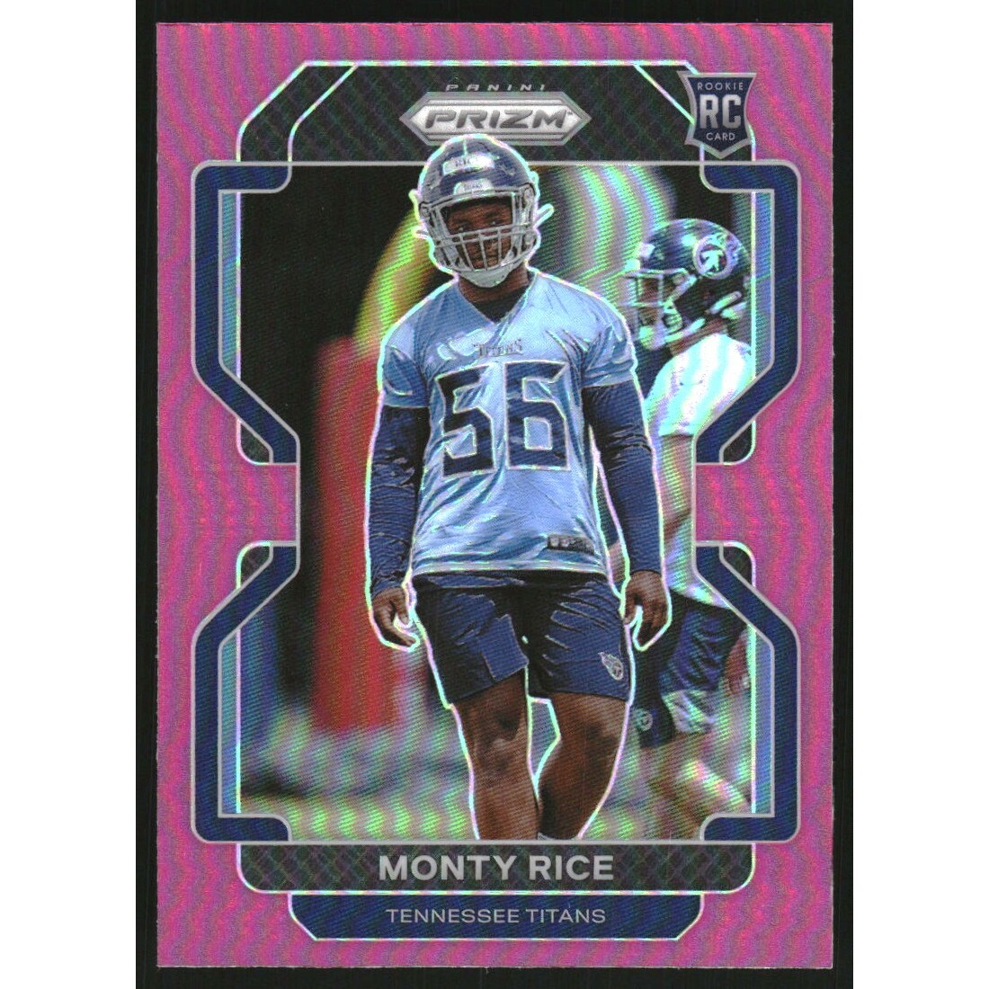 2021 Panini Prizm Prizms Pink #420 Monty Rice. rookie card picture
