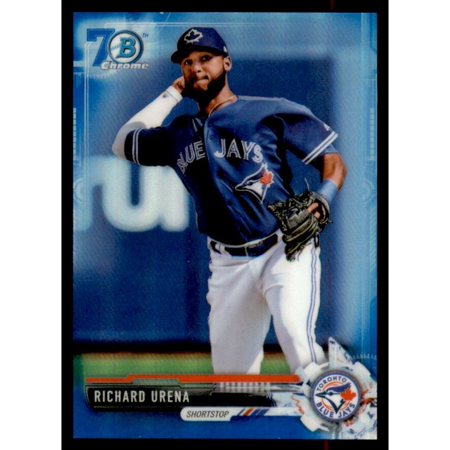 2017 Bowman Chrome Mini Prospects 70th Blue Refractors #BCP164 Richard Urena