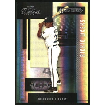 2004 Playoff Prestige Xtra Bases Black #103 Rickie Weeks PROS