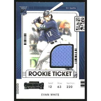 2021 Panini Contenders Rookie Ticket Jerseys #46 Evan White