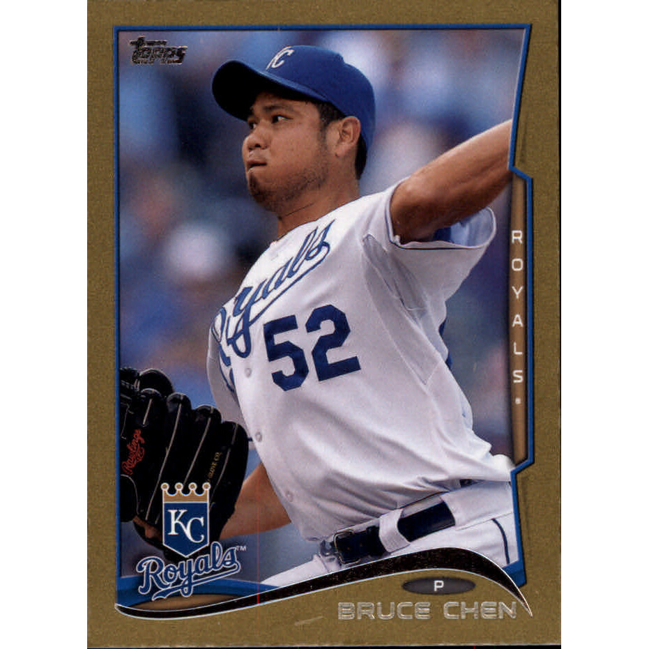 2014 Topps Mini Gold #151 Bruce Chen. rookie card picture