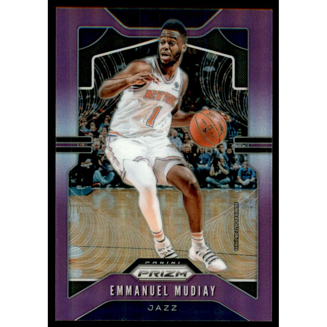 2019-20 Panini Prizm Prizms Purple #176 Emmanuel Mudiay