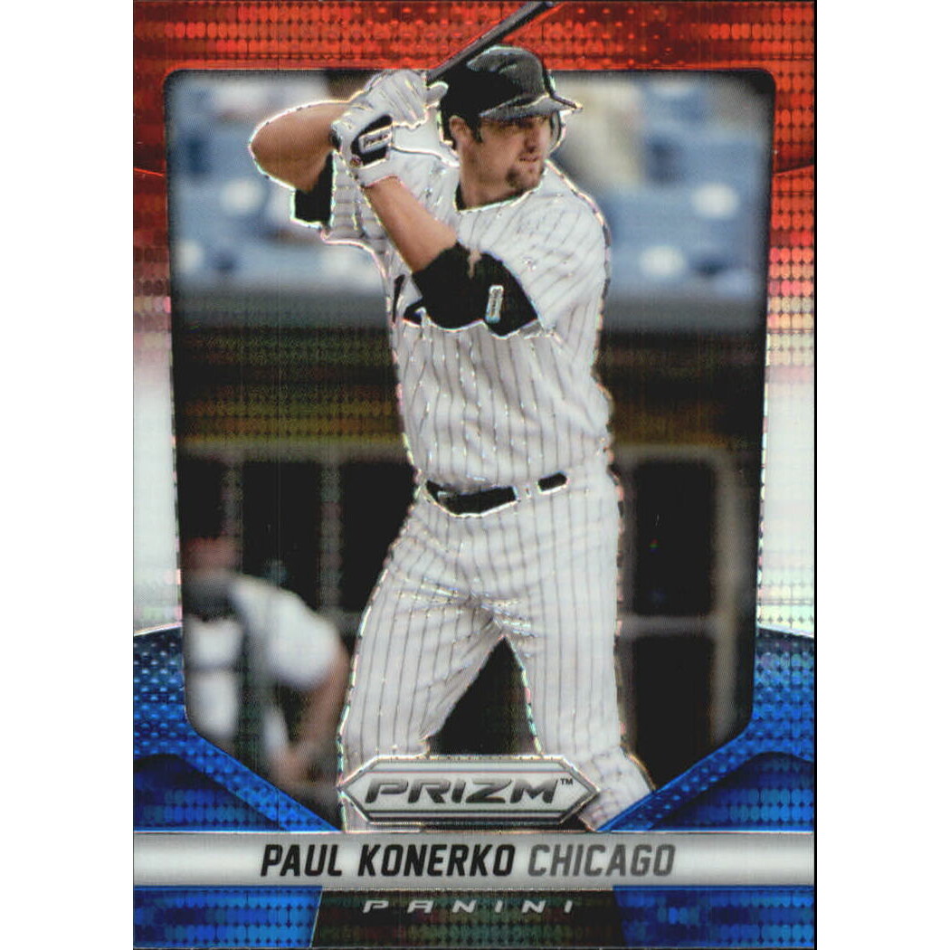 2014 Panini Prizm Prizms Red White and Blue Pulsar #141 Paul Konerko