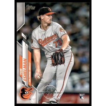 2020 Topps Factory Set 582 Montgomery Club #442 Tom Eshelman