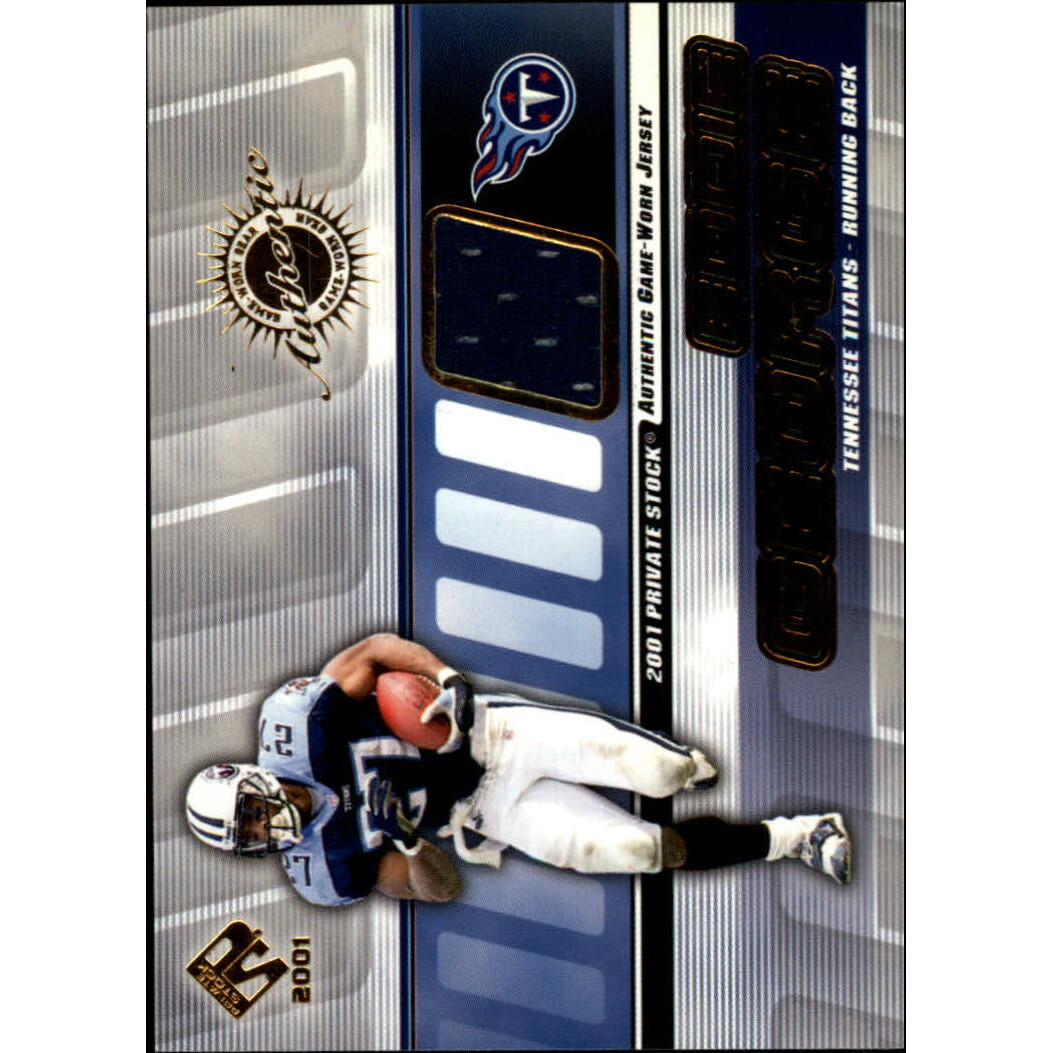 2001 Private Stock Game Worn Gear #134 Eddie George
