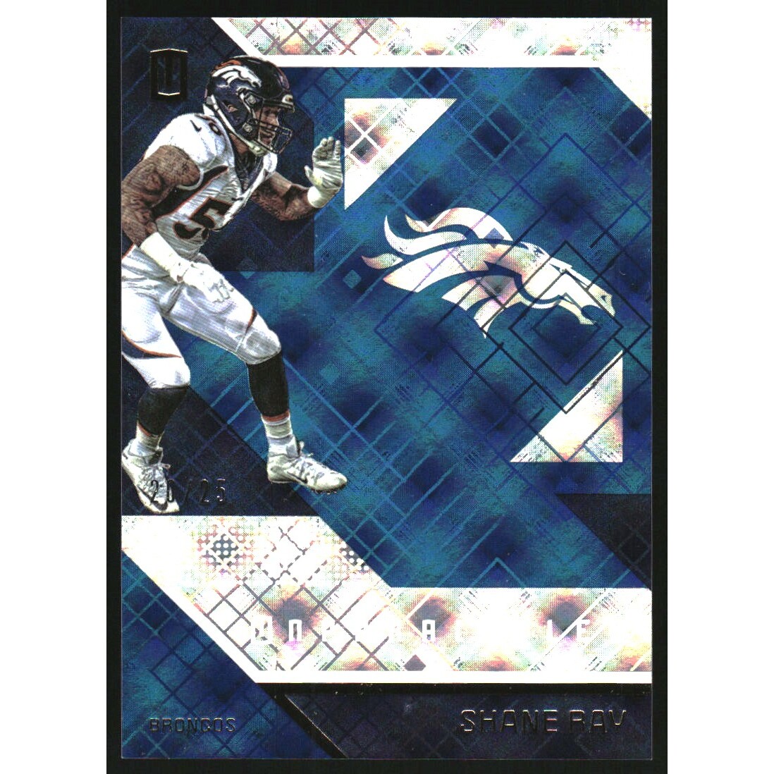 2016 Panini Unparalleled Blue #53 Shane Ray/25. rookie card picture