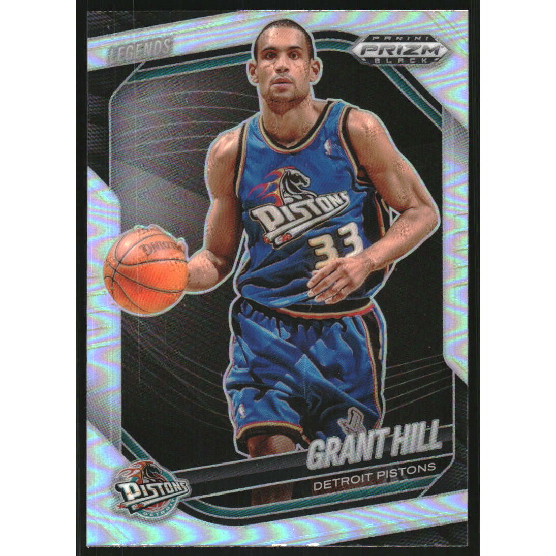 2024-25 Panini Prizm Black Prizms Silver #287 Grant Hill LGD 2024-25 Panini Prizm Black Prizms Silver #287 Grant Hill LGD