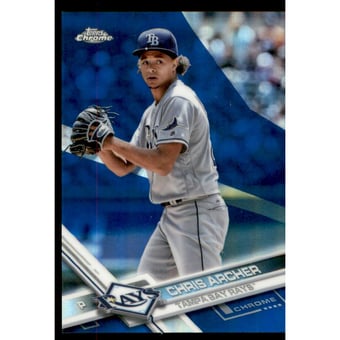2017 Topps Chrome Blue Refractors #177 Chris Archer