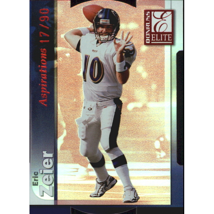 1999 Donruss Elite Aspirations #50 Eric Zeier/90 1999 Donruss Elite Aspirations #50 Eric Zeier/90