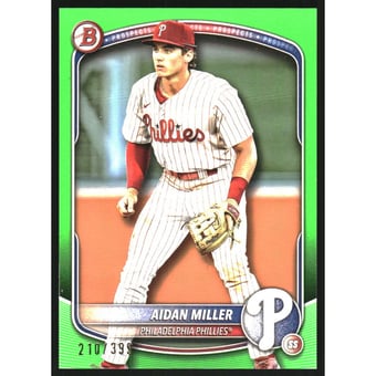 2025 Bowman Prospects Neon Green #BP54 Aidan Miller