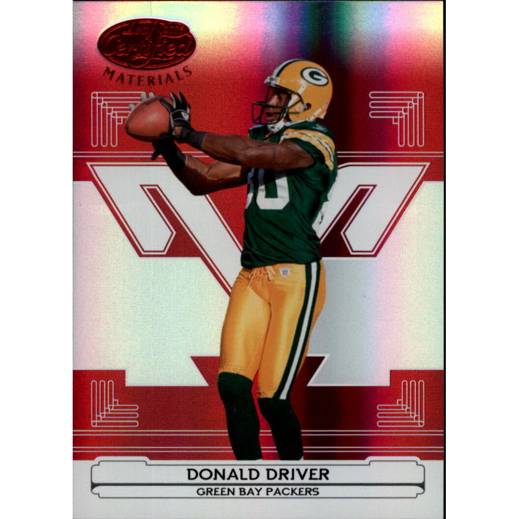 2006 Leaf Certified Materials Mirror Red #56 Donald Driver