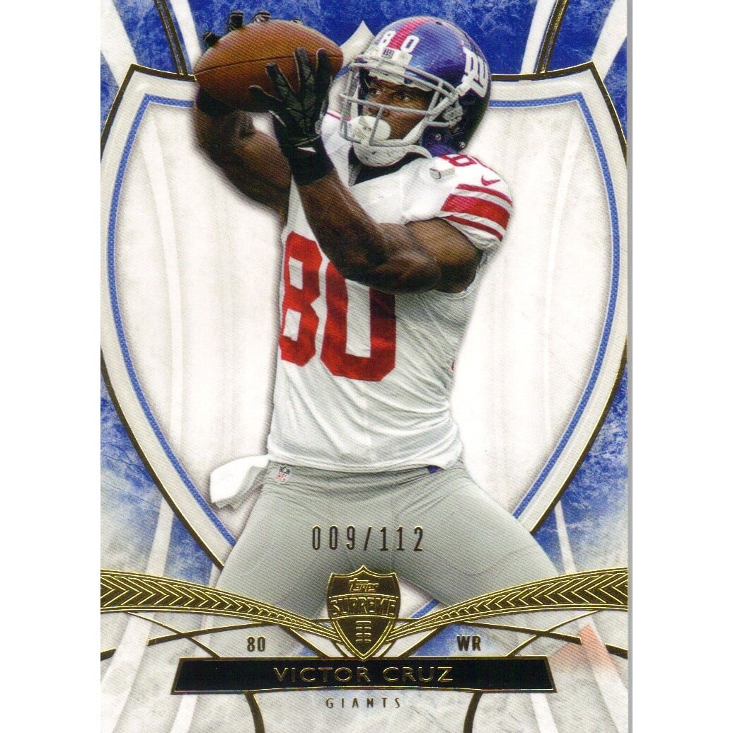2013 Topps Supreme Blue #11 Victor Cruz. rookie card picture
