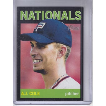 2013 Topps Heritage Minors Black #206 A.J. Cole