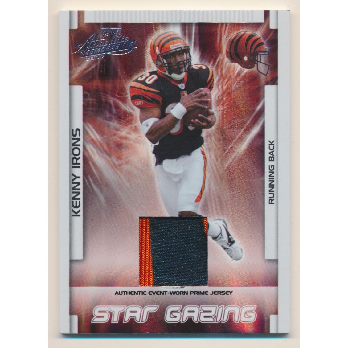 2007 Absolute Memorabilia Star Gazing Materials Prime #30 Kenny Irons