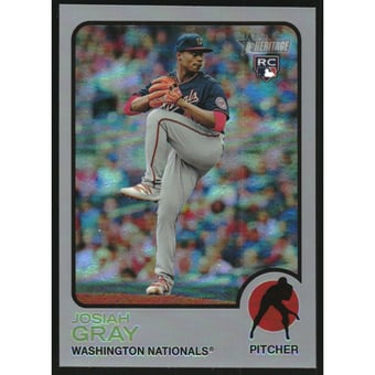 2022 Topps Heritage Chrome Silver Refractors #125 Josiah Gray