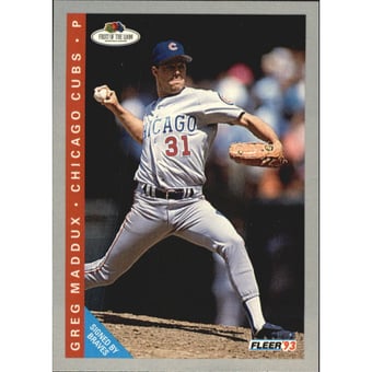 1993 Fleer Fruit of the Loom #39 Greg Maddux