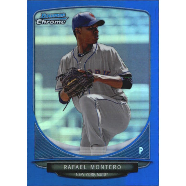 2013 Bowman Chrome Prospects Blue Refractors #BCP50 Rafael Montero. rookie card picture