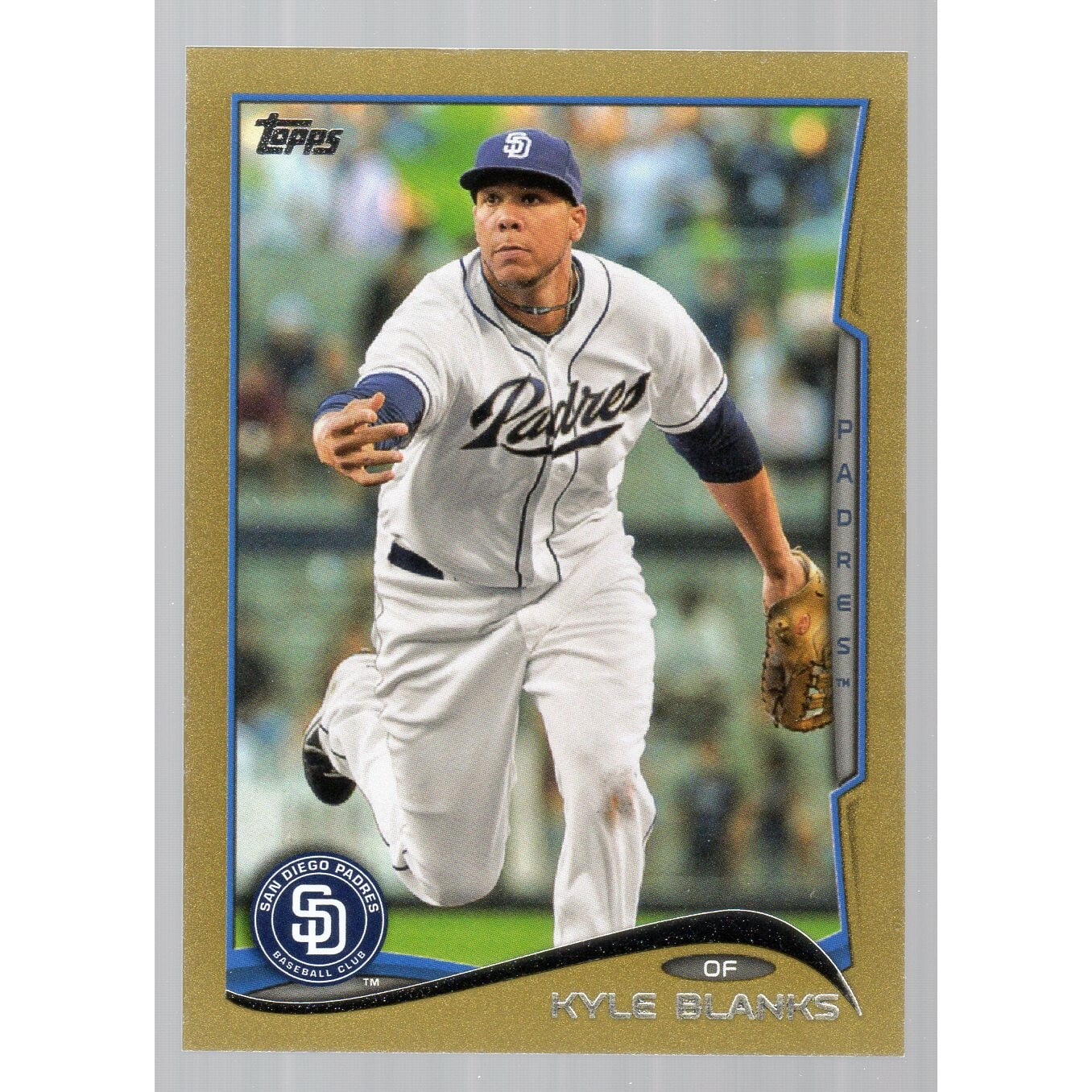 2014 Topps Mini Gold #640 Kyle Blanks. rookie card picture