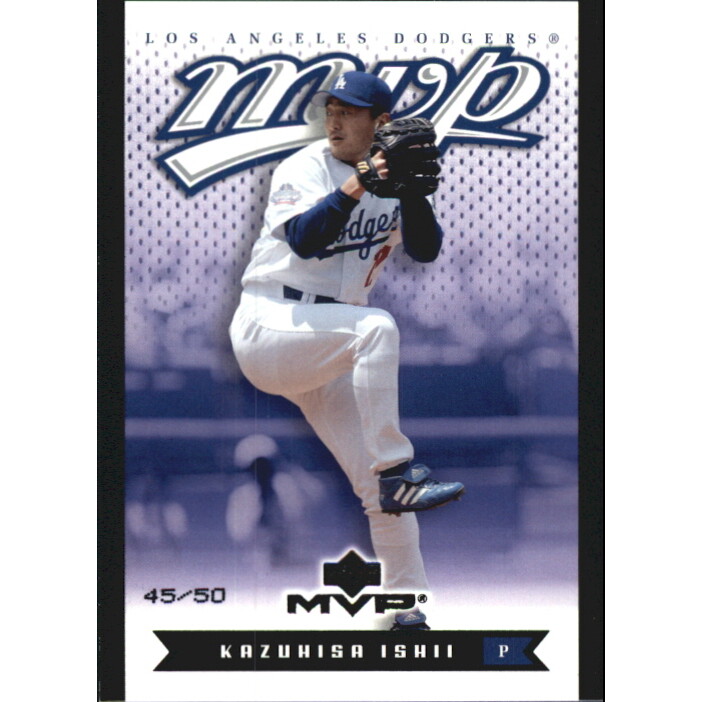 2003 Upper Deck MVP Black #103 Kazuhisa Ishii. rookie card picture