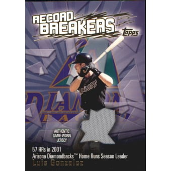2003 Topps Record Breakers Relics #LG Luis Gonzalez Bat 2