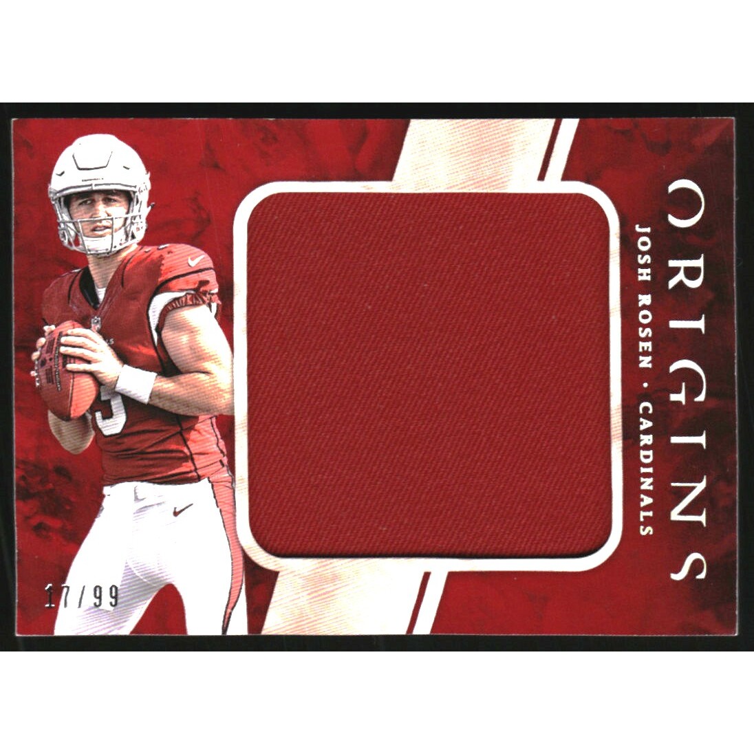 2018 Panini Origins Rookie Jumbo Jerseys Red #RJJ1 Josh Rosen. rookie card picture