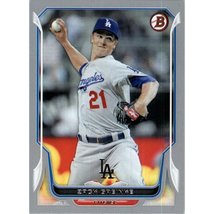 2014 Bowman Silver #163 Zack Greinke. rookie card picture