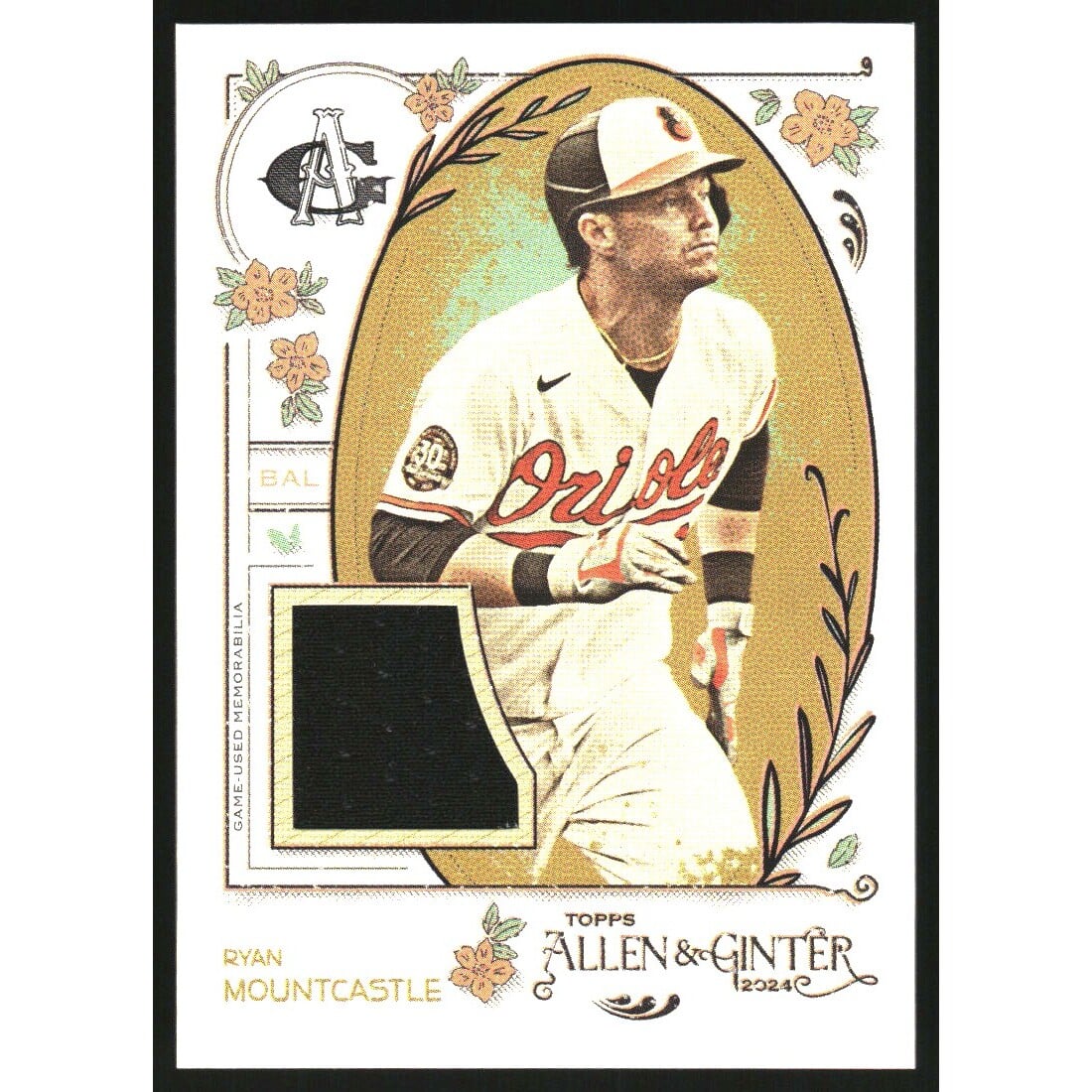 2024 Topps Allen and Ginter Relics #AGRRMO Ryan Mountcastle B. rookie card picture