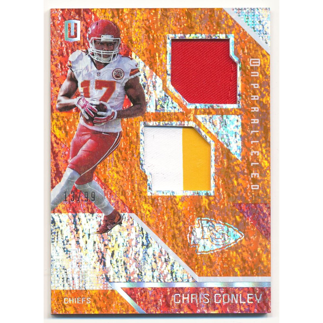 2016 Panini Unparalleled Dual Jerseys #26 Chris Conley/99