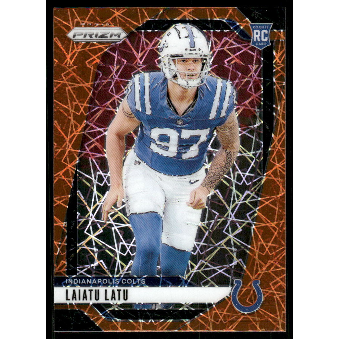 2024 Panini Prizm Prizms Lazer #366 Laiatu Latu