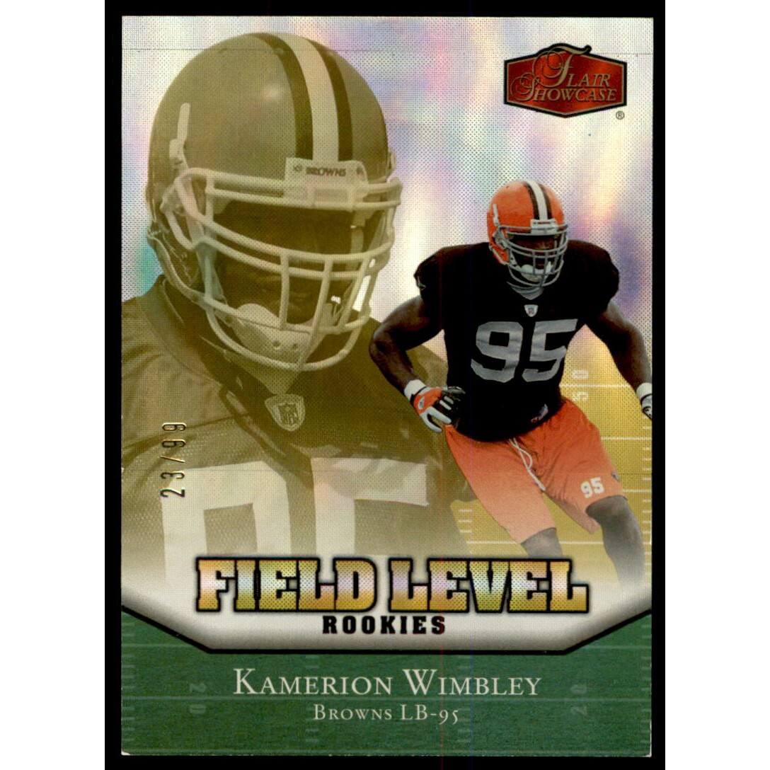 2006 Flair Showcase Gold #192 Kamerion Wimbley