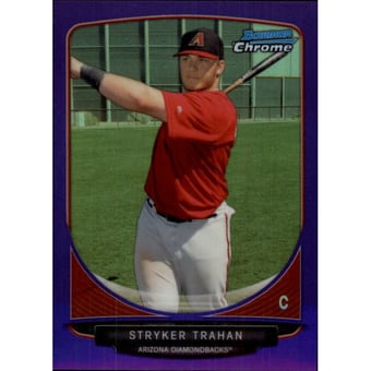 2013 Bowman Chrome Prospects Purple Refractors #BCP123 Stryker Trahan