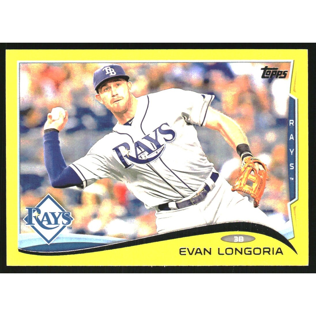 2014 Topps Yellow #330 Evan Longoria. rookie card picture